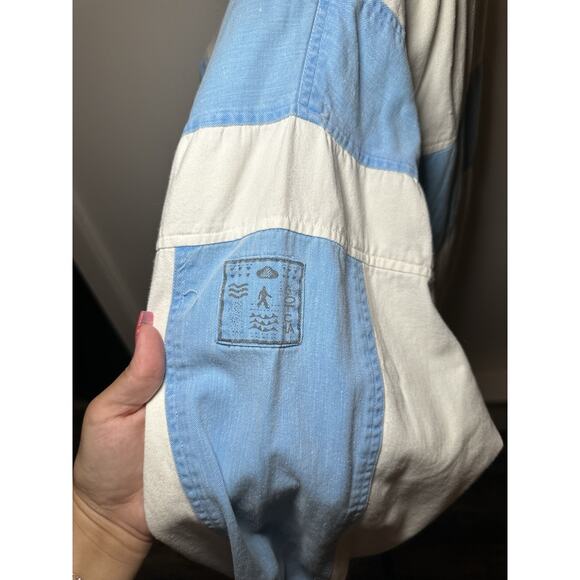 Vintage Gotcha Long Sleeve Pocket Polo Pullover White Men's Size Large Surf - Picture 6 of 11